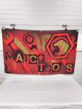 Authentic "Man Cave" Matco Wall Flag Banner - Logo Decor